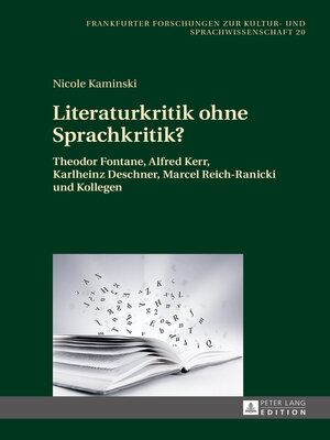 cover image of Literaturkritik ohne Sprachkritik?